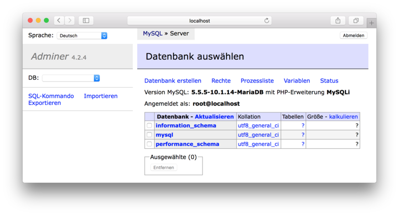  adminer 